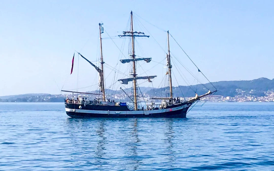 O septuagenário Pelican of London atraca em Vigo e pode ser visitado