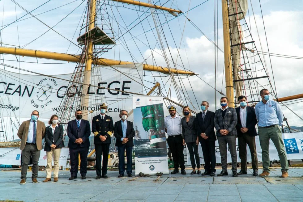 La Iacobus Maris recibe en Vigo al “Pelican of London”, que participará el próximo año en la ruta Xacobea Marítima más larga de la historia