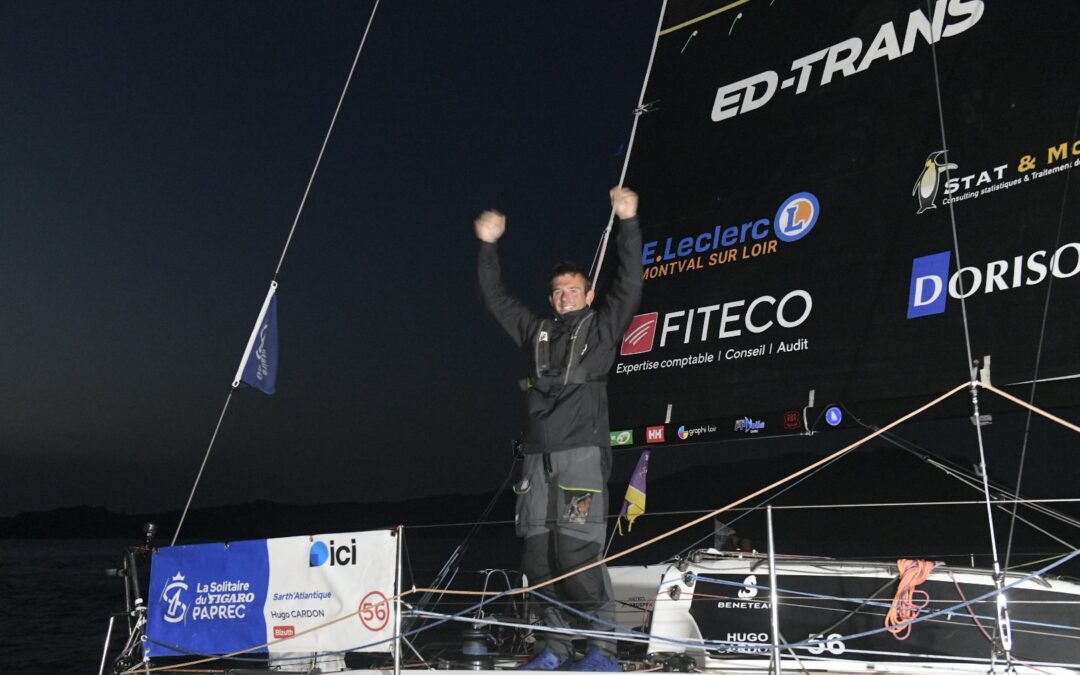 Hugo Cardon gana en Vigo la segunda etapa de La Solitaire du Figaro Paprec