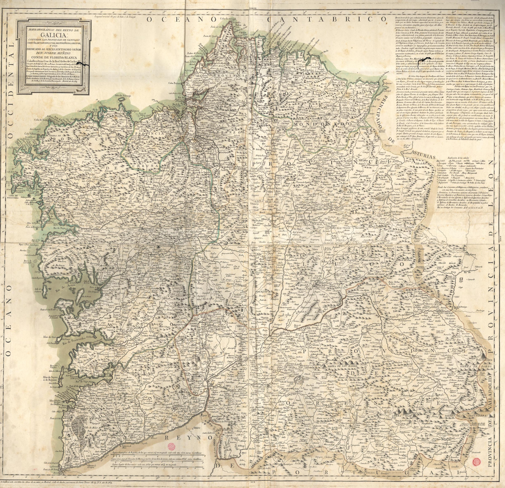 Mapa_geográfico_del_Reyno_de_Galicia_1784 Mapa antiguo de Galicia